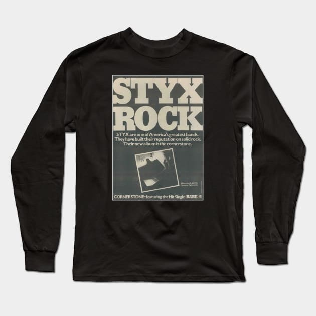 Styx Rock Long Sleeve T-Shirt by Mark Fabian